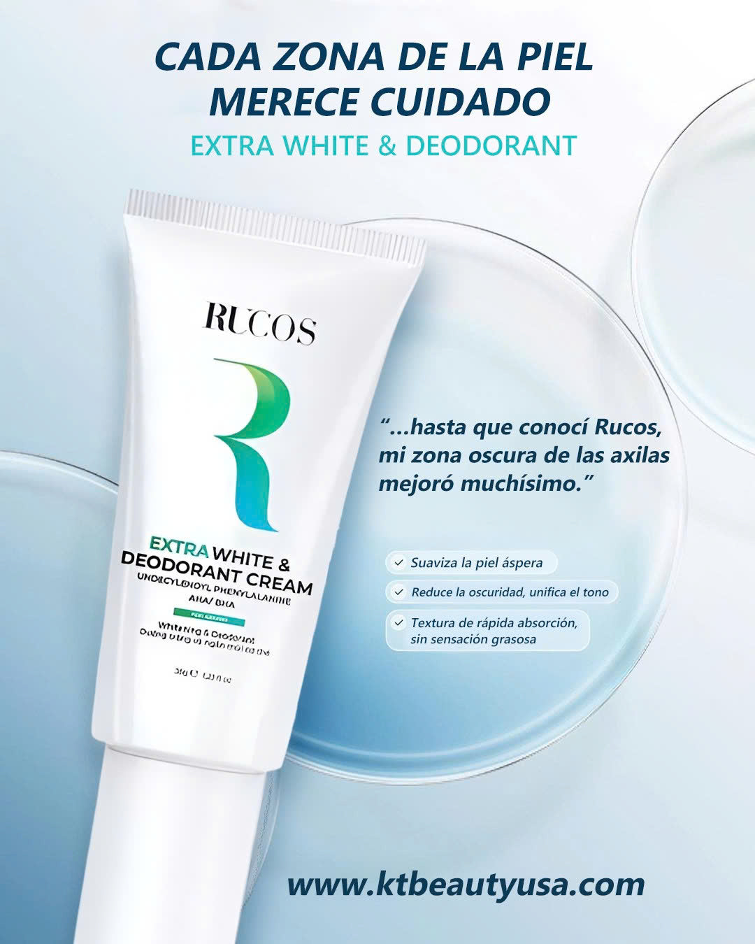 Crema blanqueadora de axilas RUCOS