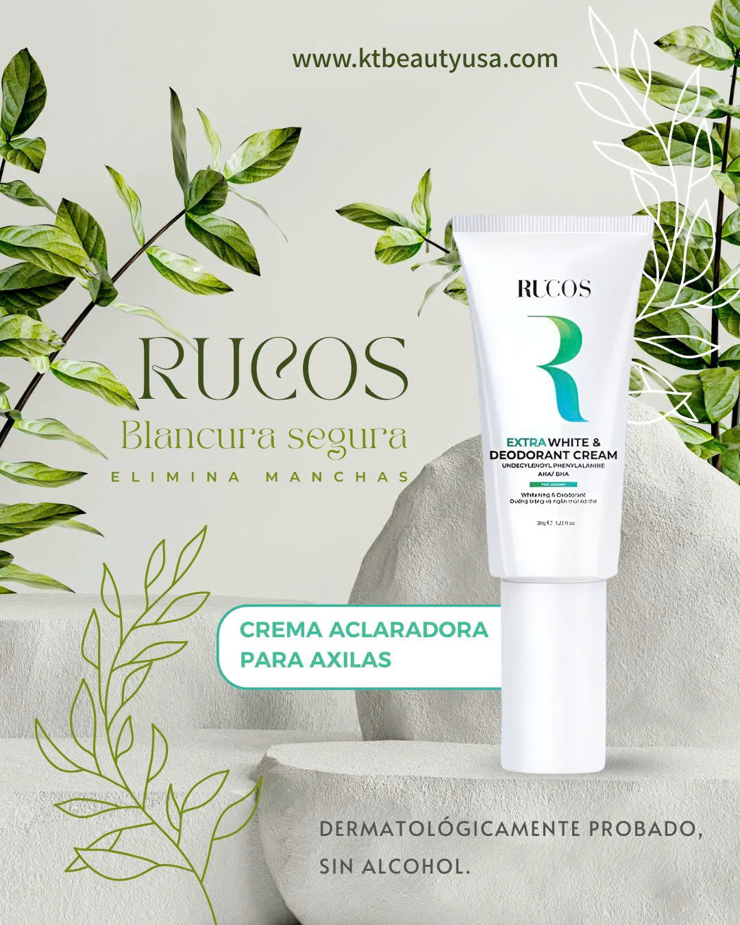 Crema blanqueadora de axilas RUCOS