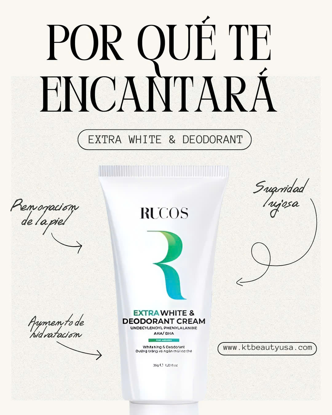 Crema blanqueadora de axilas RUCOS